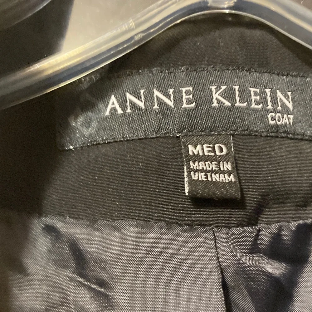 Anne‎ Klein Women's Elegant Black Trench Coat M